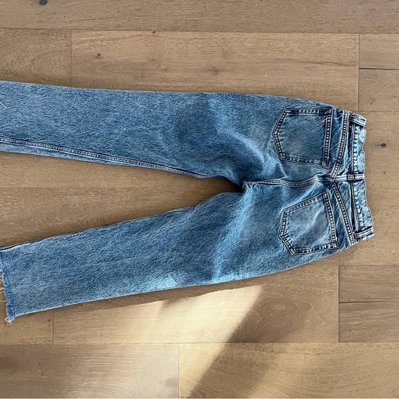 Reformation High Waist Raw-Hem Straight Leg Jean - Picture 5 of 5